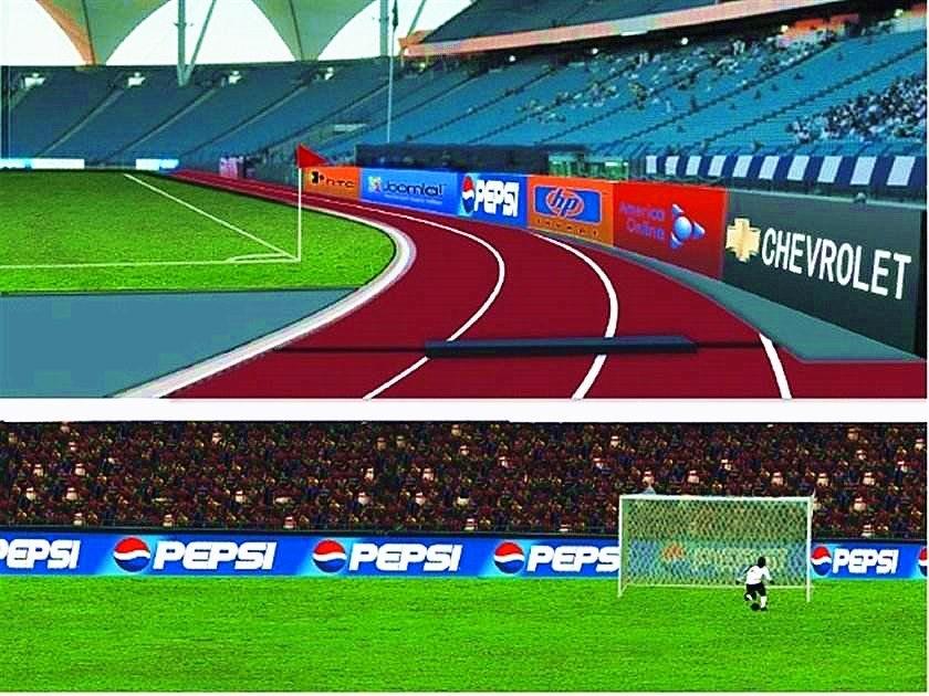 pantalla LED de publicidad del estadio
