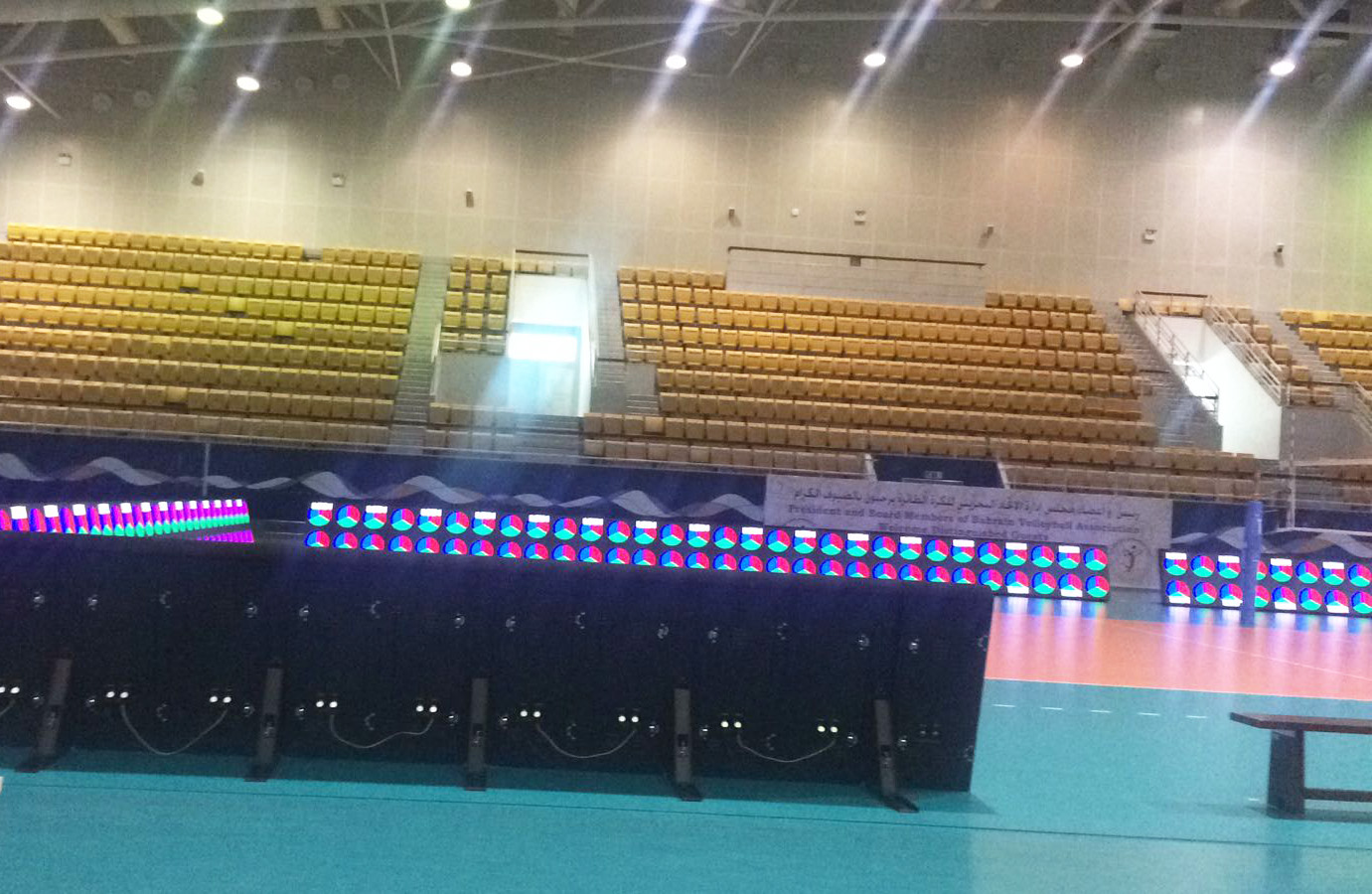 pantalla led del estadio