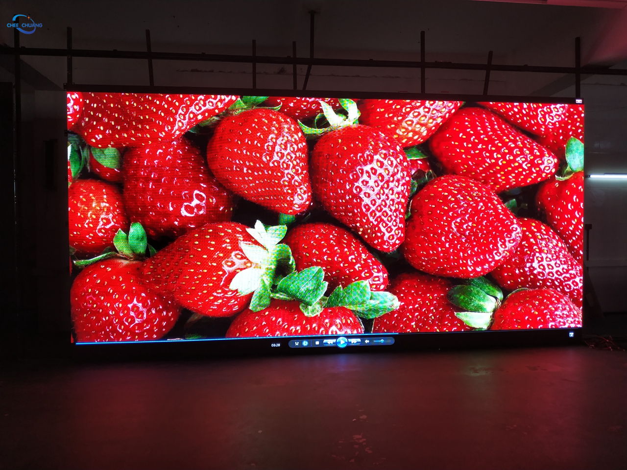Configuraci&oacute;n de pantalla LED de escenario m&oacute;vil